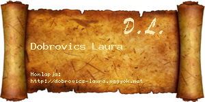 Dobrovics Laura névjegykártya